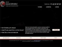 Tablet Screenshot of immosphere.com